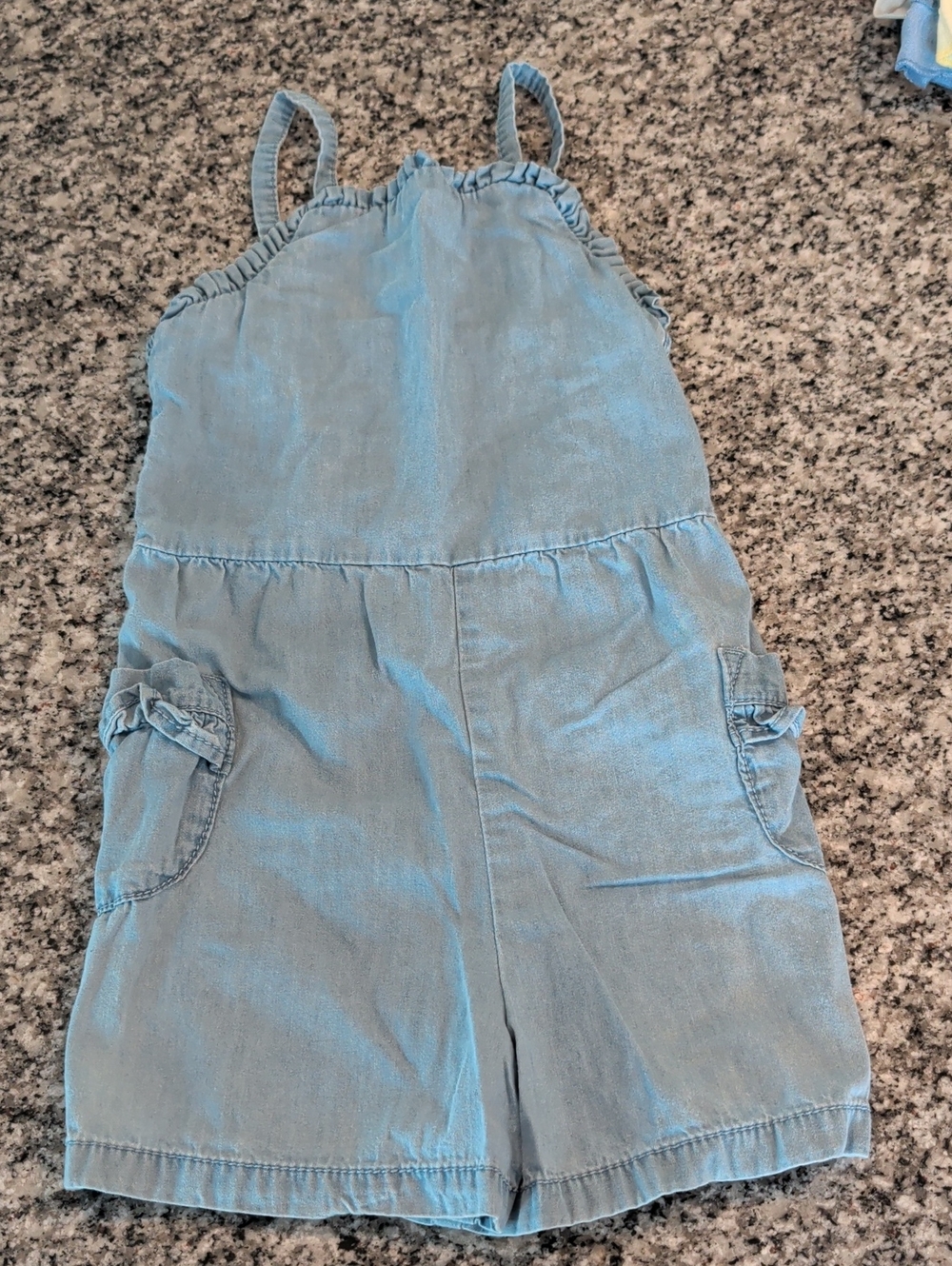 Cat & Jack Light Blue Denim Girls' Romper